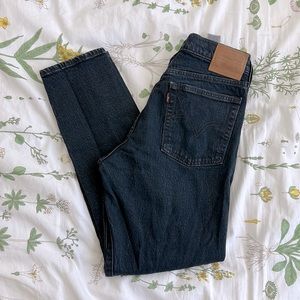 LEVI’S WEDGIE ICON FIT ANKLE WOMEN'S JEANS, size 27 x 27, color black